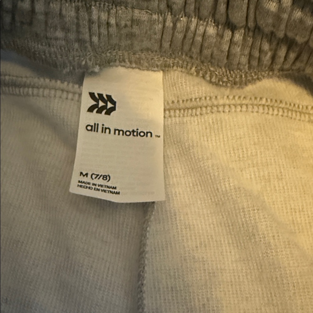 All in Motion Cozy Gray Joggers Girls Medium 7/8 NWT - Picture 6 of 9